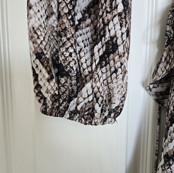 Wrap Snakeskin Dress- NWT! - Picture 7 of 8